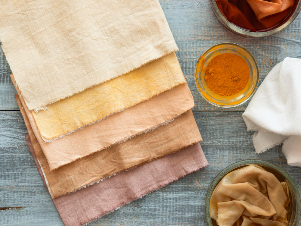Traditional natural dyeing process